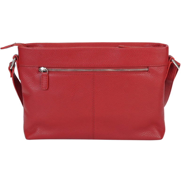 Mancini Cross-Body Bag Mancini Pebbled Loretta Crossbody Handbag with Organizer