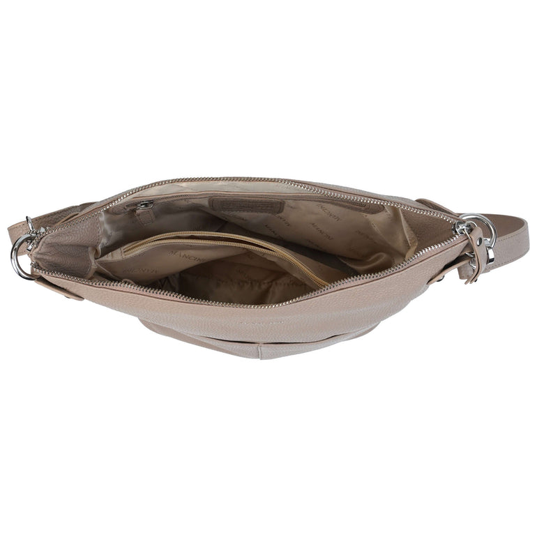 Mancini Cross-Body Bag Mancini Pebbled Susan Crossbody Hobo