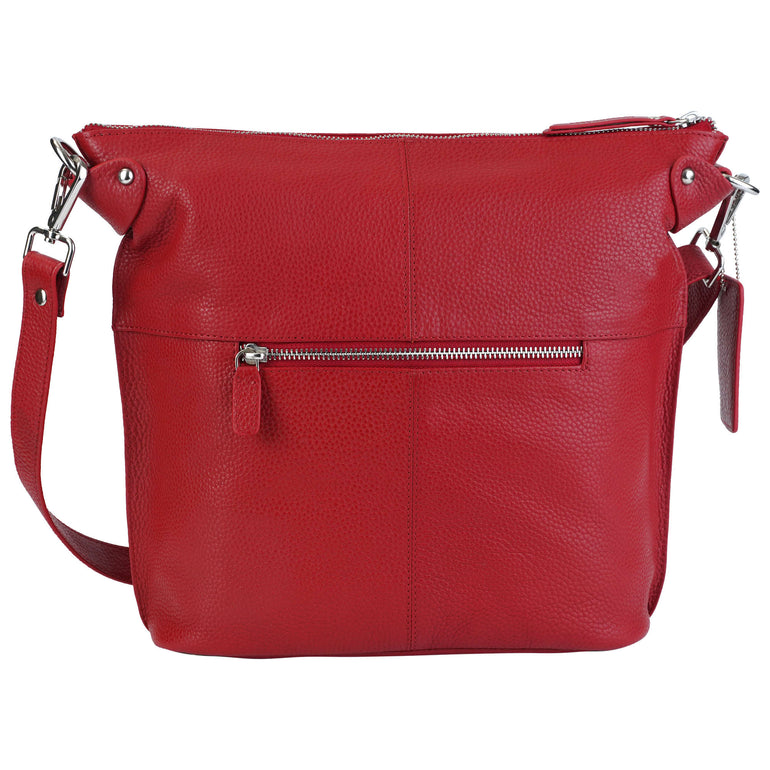 Mancini Cross-Body Bag Mancini Pebbled Susan Crossbody Hobo