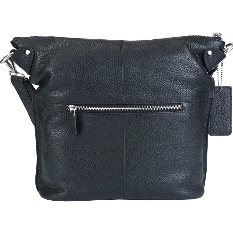 Mancini Cross-Body Bag Mancini Pebbled Susan Crossbody Hobo