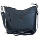 Mancini Cross-Body Bag Navy Mancini Pebbled Elizabeth Crossbody Handbag