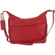 Mancini Cross-Body Bag Red Mancini Pebbled June Crossbody Handbag