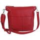 Mancini Cross-Body Bag Red Mancini Pebbled Susan Crossbody Hobo