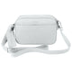 Mancini Cross-Body Bag White Mancini Pebbled Clara Small Crossbody Bag