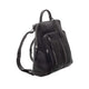 Mancini Handbags Black Mancini Pebbled Brigette Leather Backpack