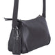 Mancini Handbags Brown Mancini Pebbled Charlize Leather Crossbody Bag