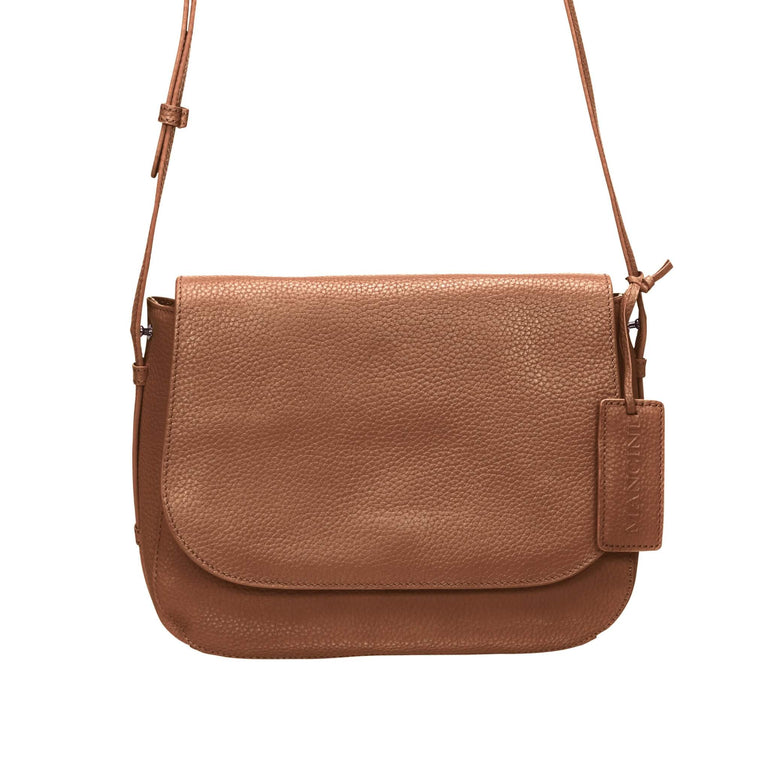 Mancini Handbags Mancini Pebbled Amy Leather Crossbody bag