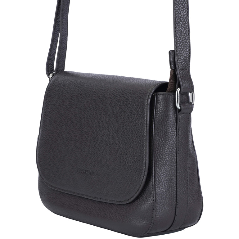 Mancini Handbags Mancini Pebbled Amy Leather Crossbody bag