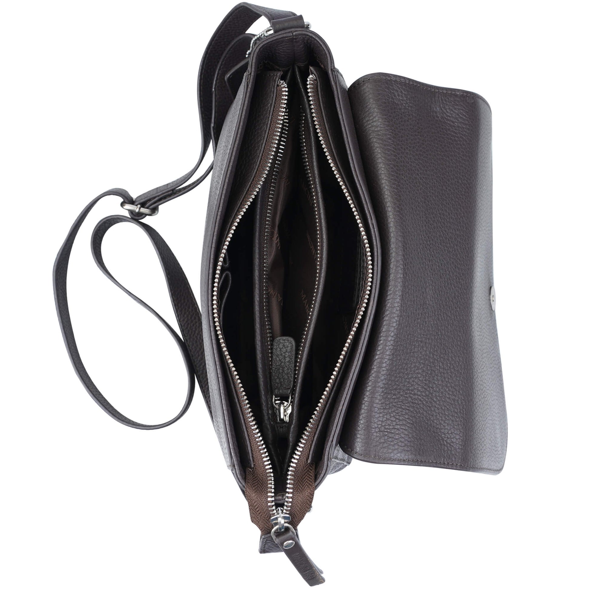 Mancini Handbags Mancini Pebbled Amy Leather Crossbody bag