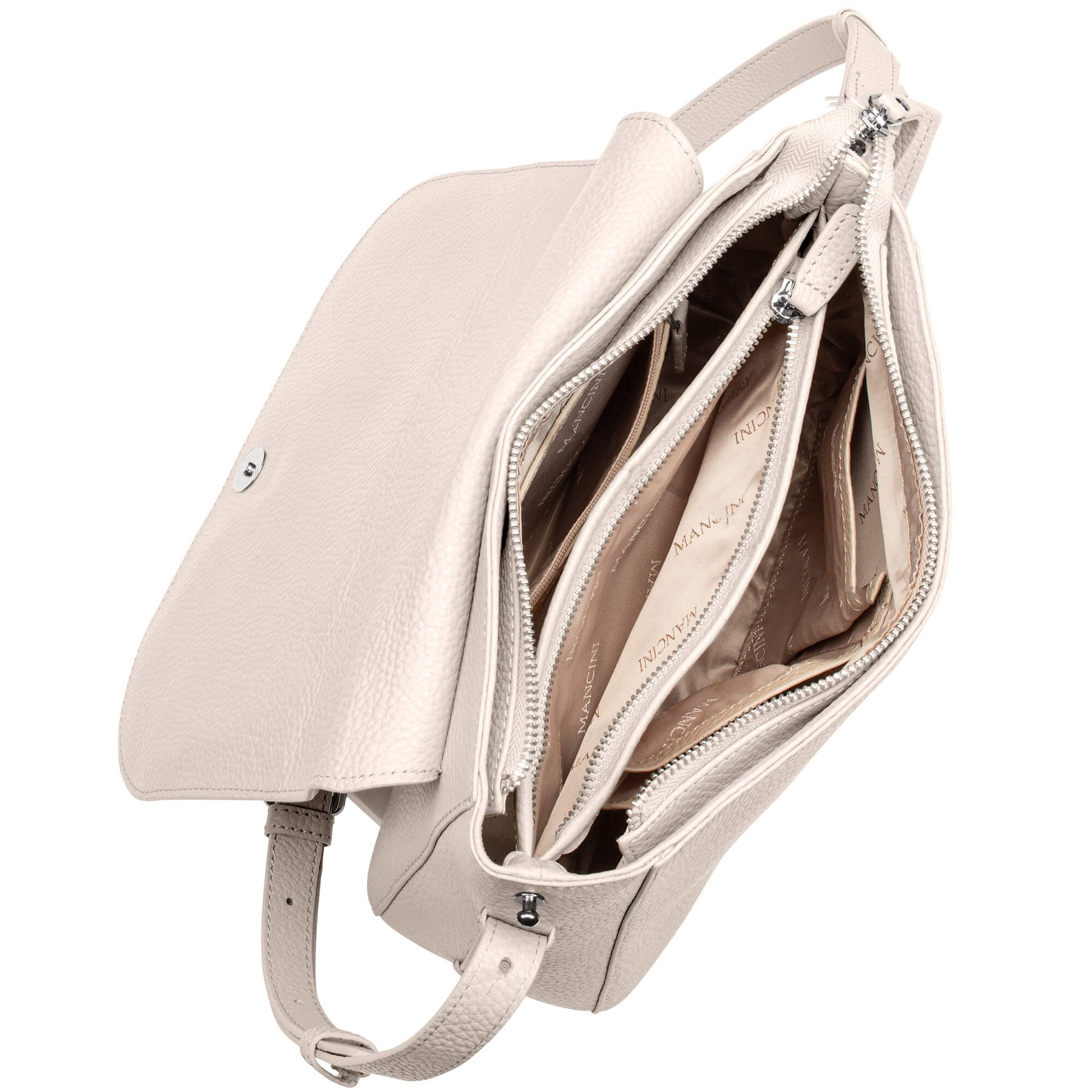 Mancini Handbags Mancini Pebbled Amy Leather Crossbody bag