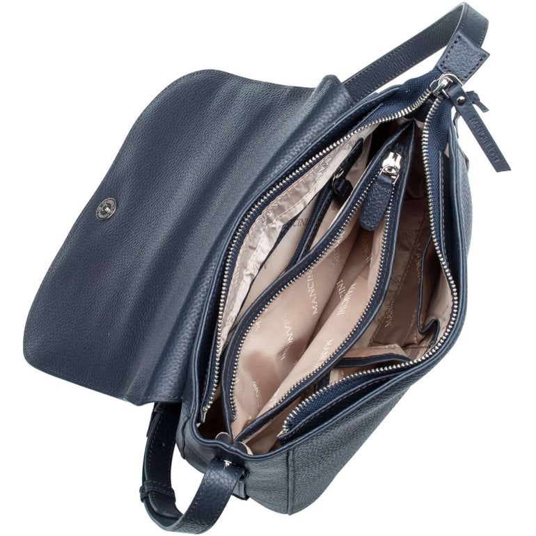 Mancini Handbags Mancini Pebbled Amy Leather Crossbody bag