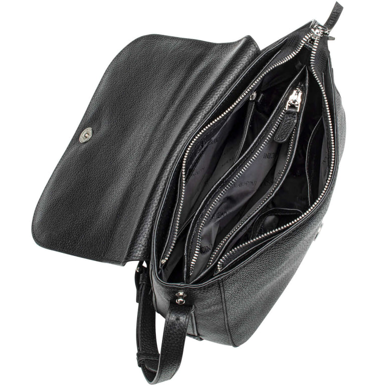 Mancini Handbags Mancini Pebbled Amy Leather Crossbody bag