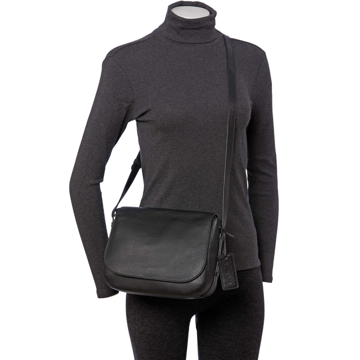 Mancini Handbags Mancini Pebbled Amy Leather Crossbody bag