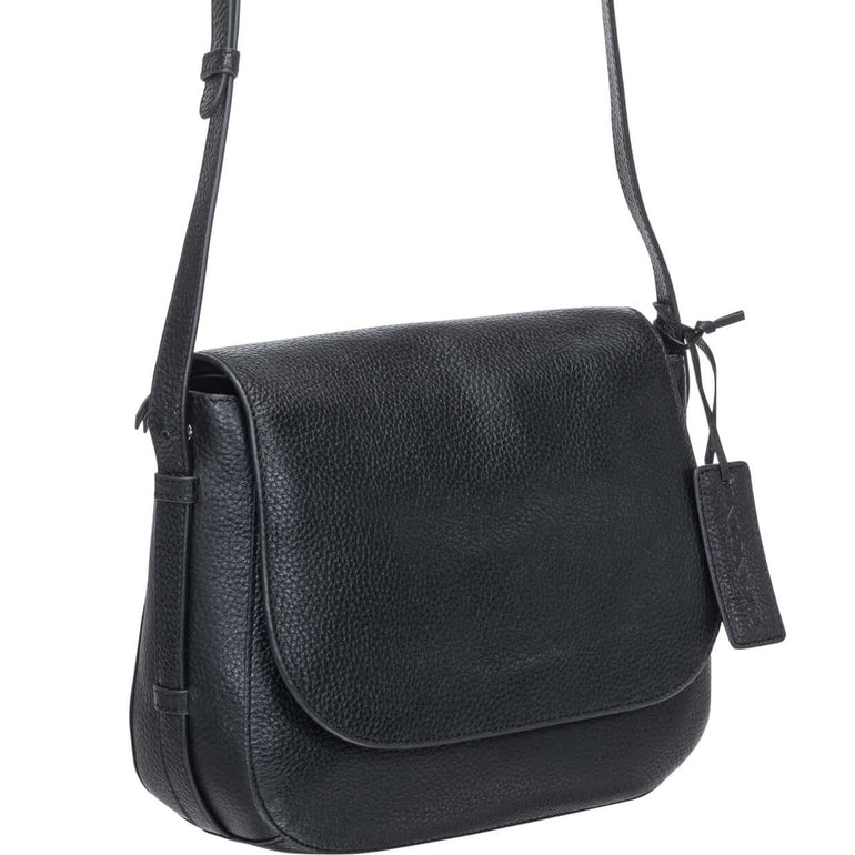 Mancini Handbags Mancini Pebbled Amy Leather Crossbody bag