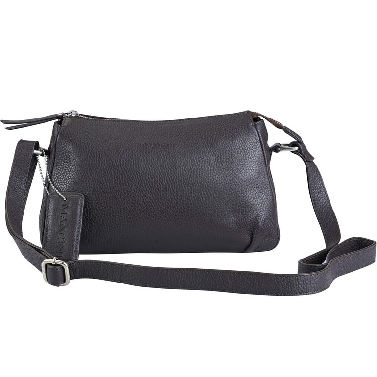 Mancini Handbags Mancini Pebbled Charlize Leather Crossbody Bag