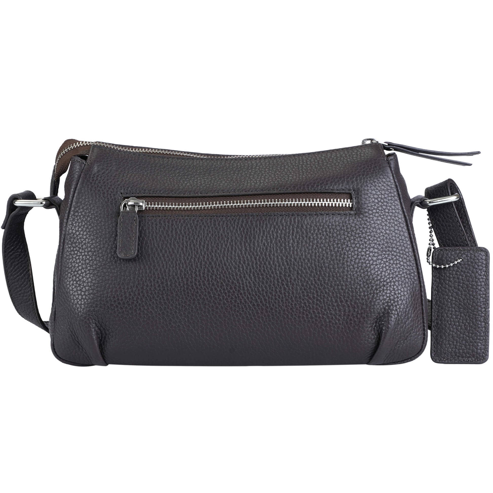 Mancini Handbags Mancini Pebbled Charlize Leather Crossbody Bag