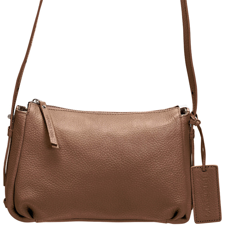 Mancini Handbags Mancini Pebbled Charlize Leather Crossbody Bag