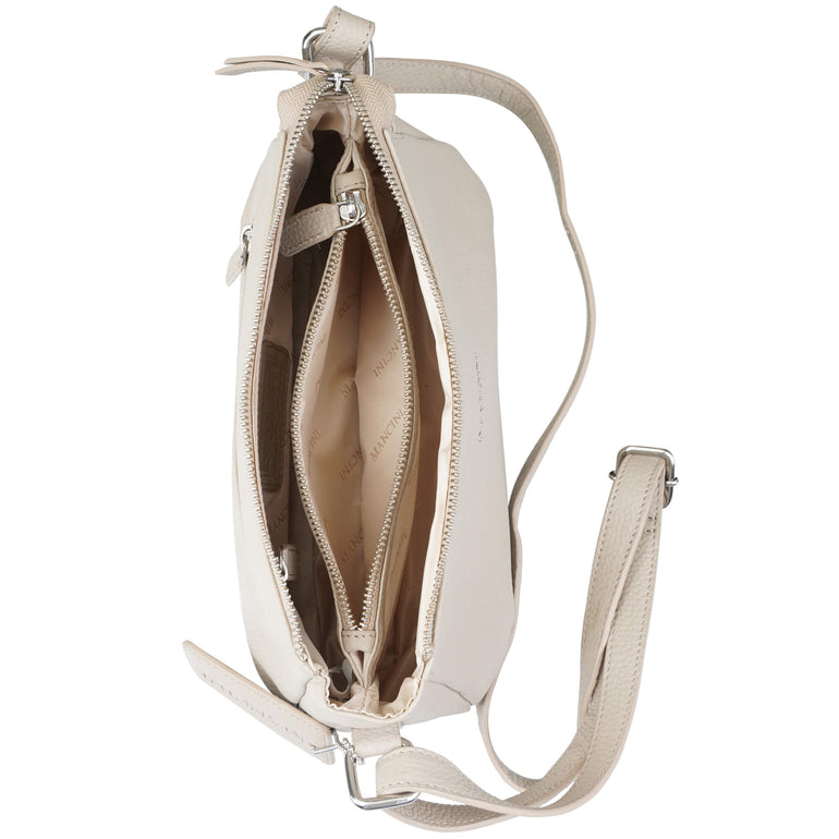 Mancini Handbags Mancini Pebbled Charlize Leather Crossbody Bag