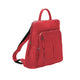 Mancini Handbags Red Mancini Pebbled Brigette Leather Backpack