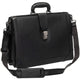 Mancini Laptop Briefcases Black Mancini Buffalo Luxurious Litigator Briefcase Pocket for 17.3” Laptop