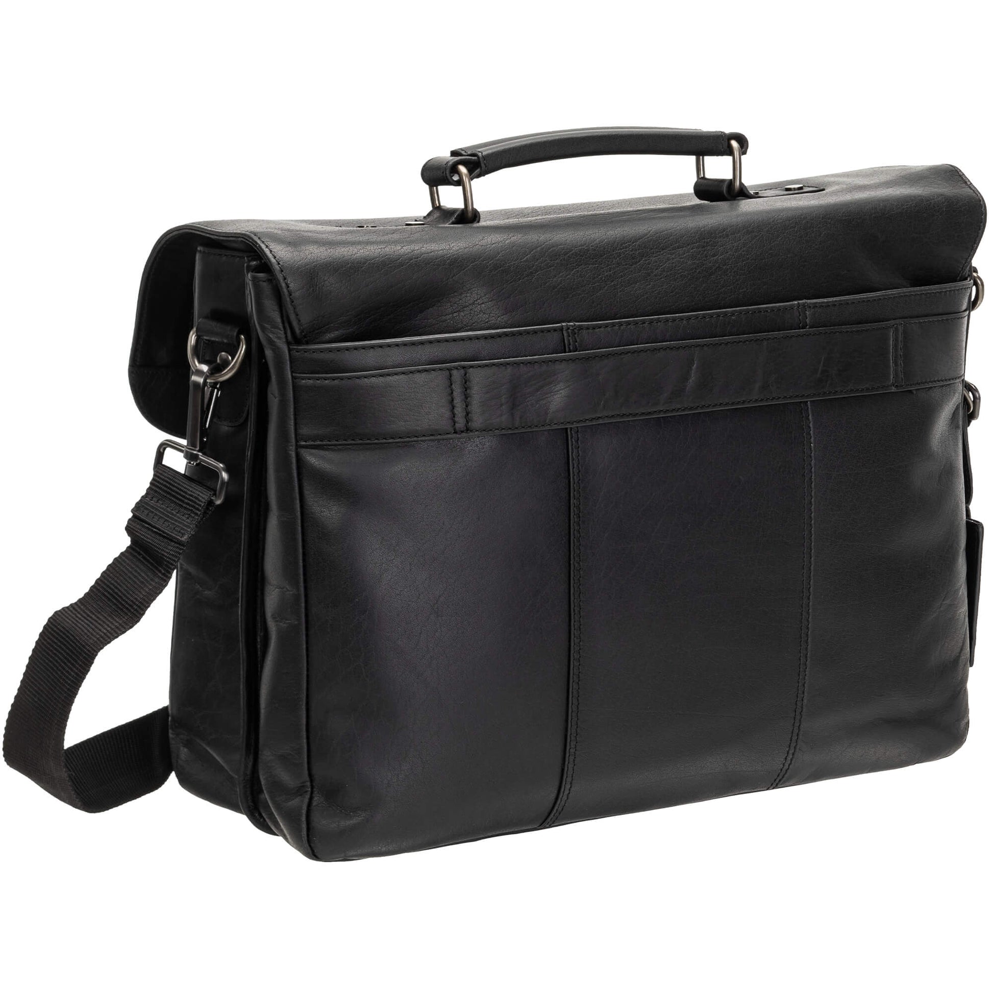 Mancini Laptop Briefcases Mancini BUFFALO Double Compartment Briefcase for 15.6" Laptop/Tablet
