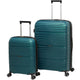 Mancini Luggage Green Mancini Bermuda Collection Polypropylene Spinner Luggage 2-Piece Set (Carry-On & Large)