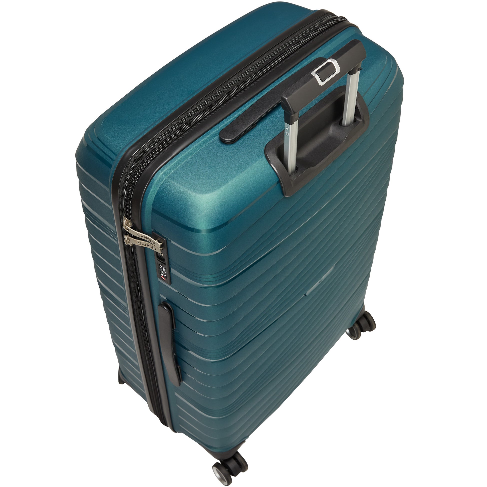 Mancini Luggage Mancini Bermuda Collection Polypropylene Spinner Luggage 2-Piece Set (Carry-On & Large)