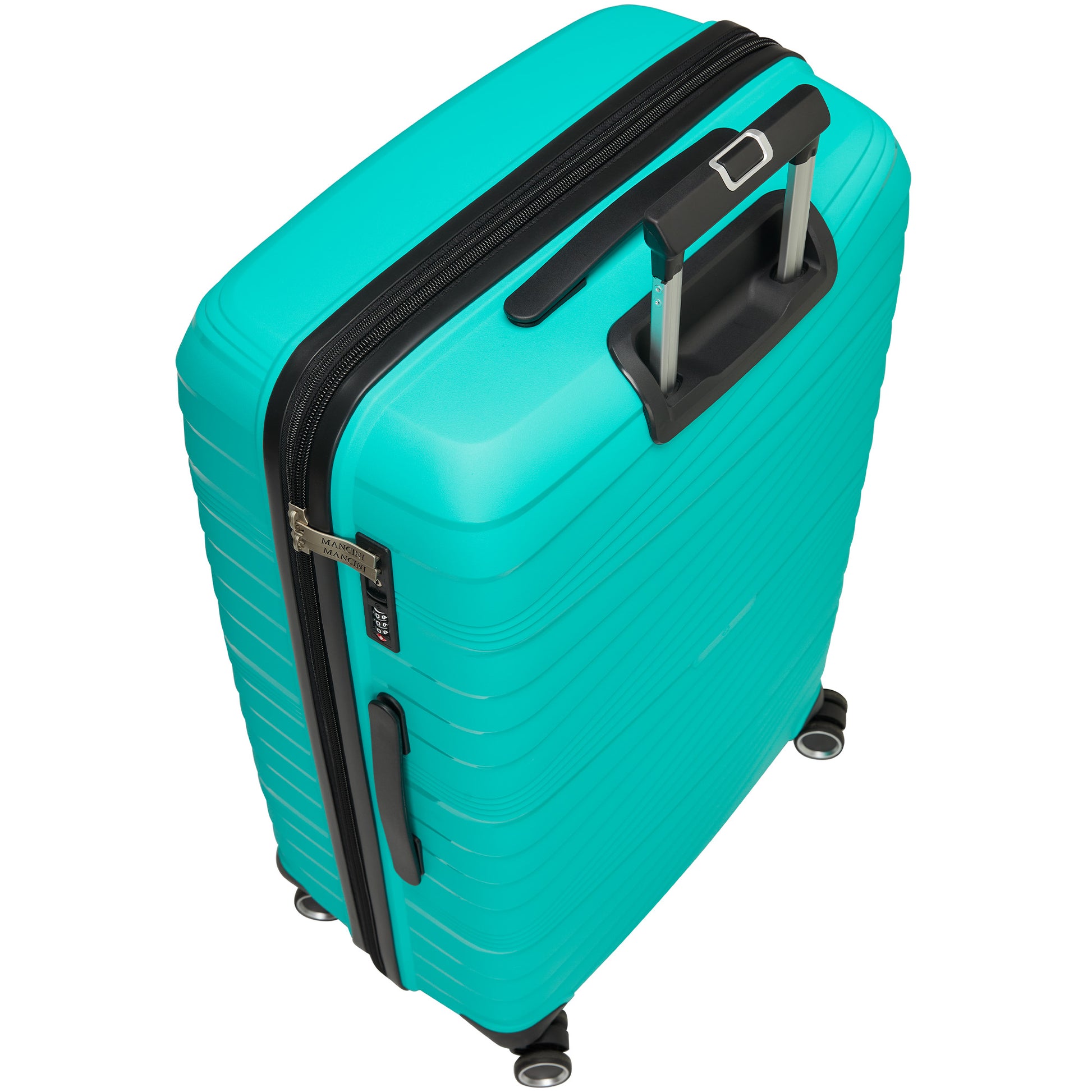 Mancini Luggage Mancini Bermuda Collection Polypropylene Spinner Luggage 2-Piece Set (Carry-On & Large)