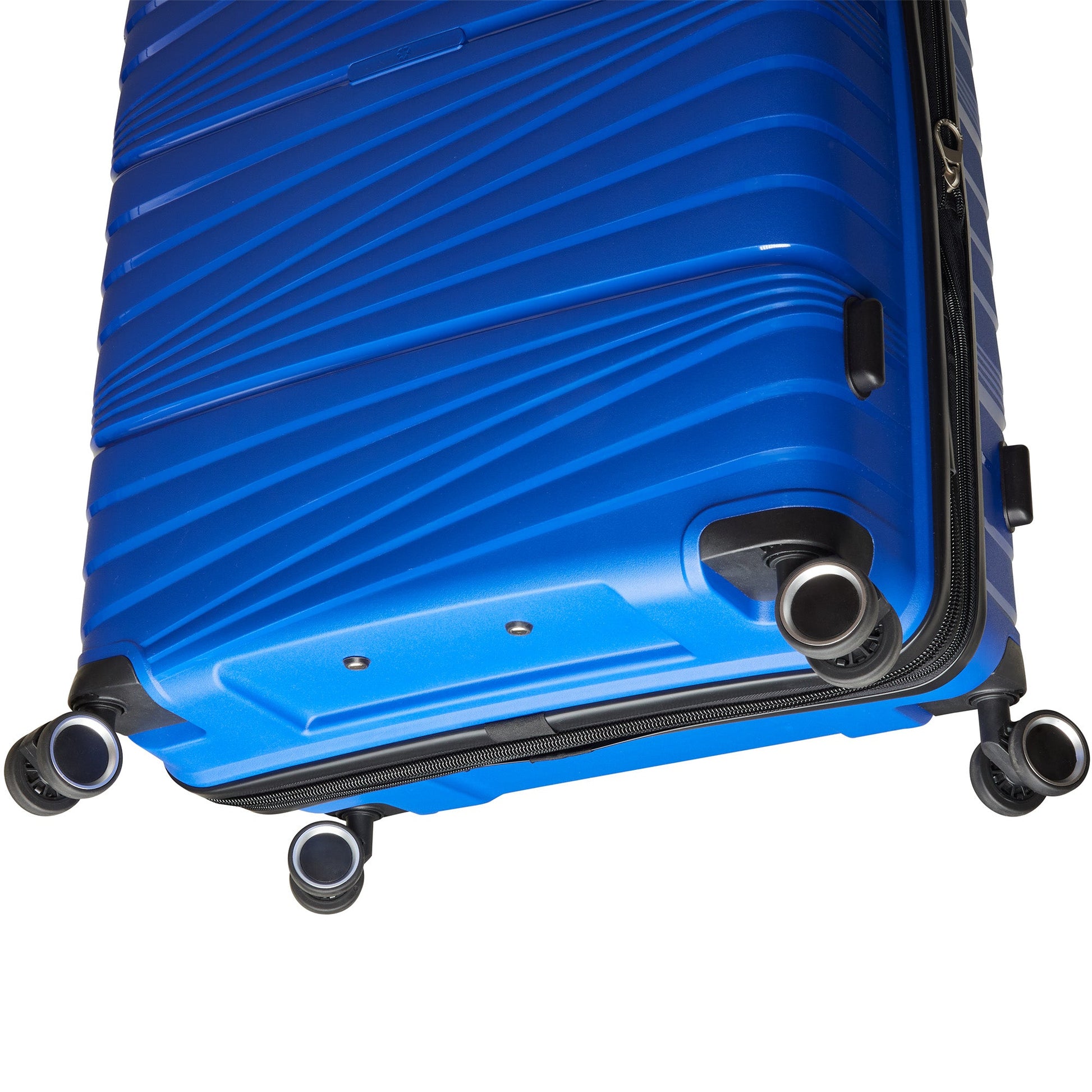 Mancini Luggage Mancini Bermuda Collection Polypropylene Spinner Luggage 2-Piece Set (Carry-On & Large)