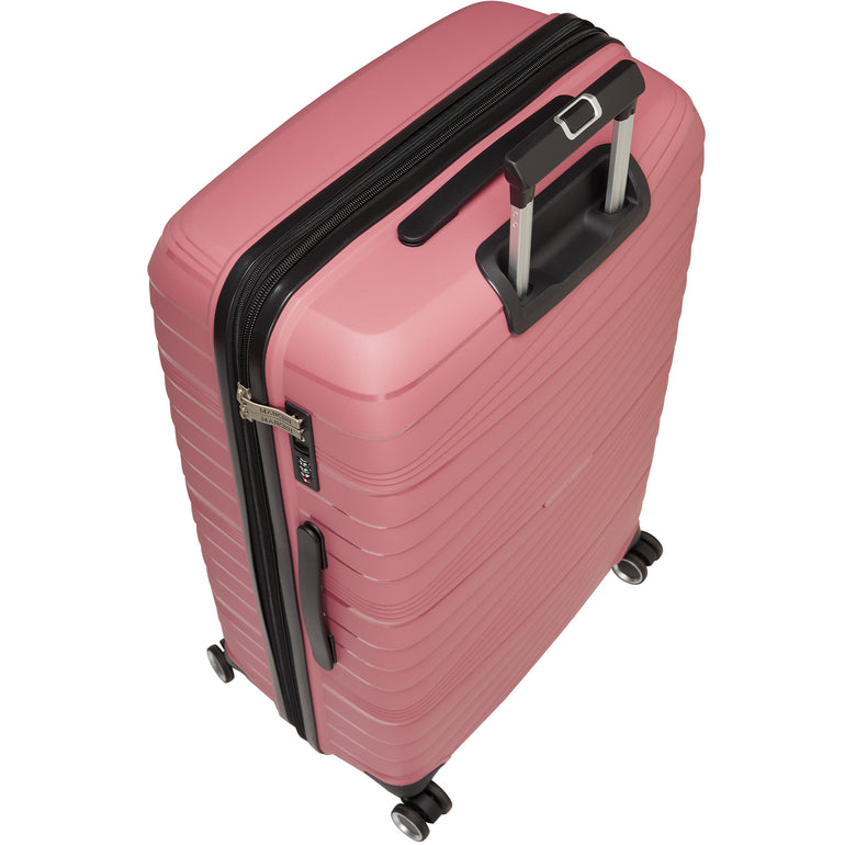 Mancini Luggage Mancini Bermuda Collection Polypropylene Spinner Luggage 2-Piece Set (Carry-On & Large)