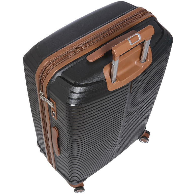 Mancini Luggage Mancini St. Lucia Collection Polypropylene Spinner Luggage 2-Piece Set (Carry-On & Large)