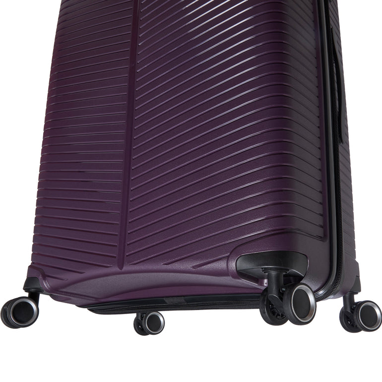 Mancini Luggage Mancini St. Lucia Collection Polypropylene Spinner Luggage 2-Piece Set (Carry-On & Large)