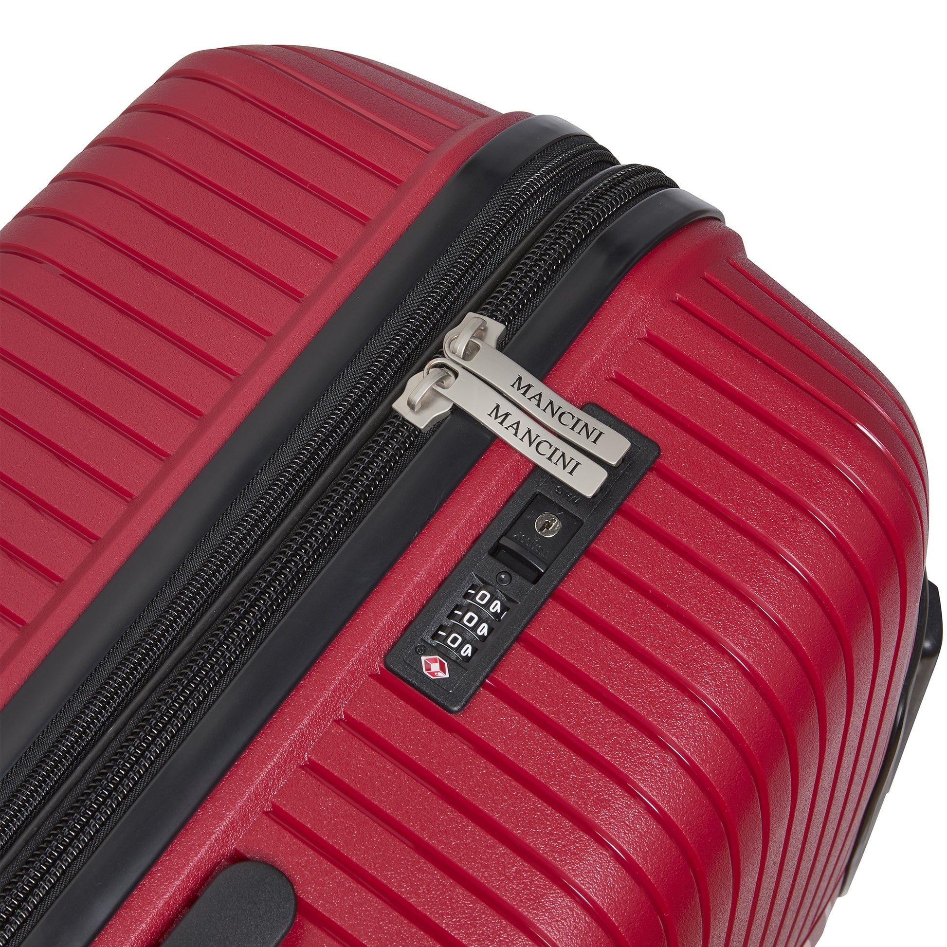 Mancini Luggage Mancini St. Lucia Collection Polypropylene Spinner Luggage 2-Piece Set (Carry-On & Large)