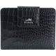 Mancini Wallets Black Mancini Croco2 Women’s Medium Clutch Wallet with Enhanced RFID Protection