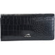 Mancini Wallets Black Mancini Croco2 Women’s Trifold Wallet with Enhanced RFID Security
