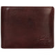 Mancini Wallets Brown Mancini Pelle D’oro RFID Secure Center Wing Billfold