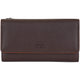 Mancini Wallets Brown Mancini Sonoma Women’s Medium Clutch Wallet with Enhanced RFID Protection