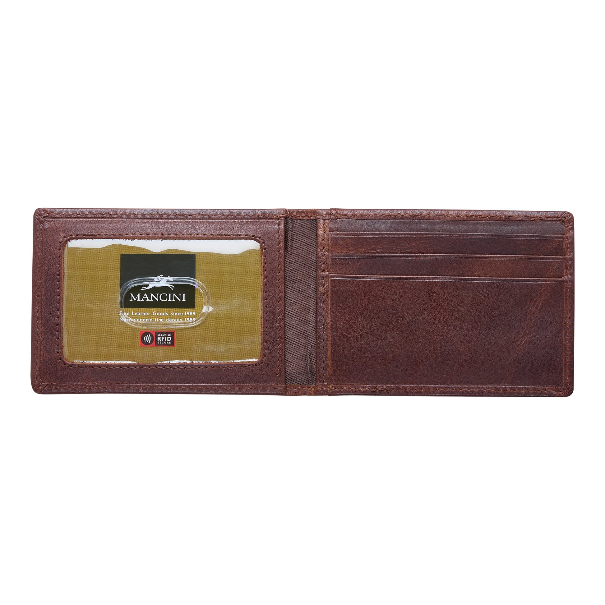 Mancini Wallets Mancini BOULDER Men's RFID Secure Wallet with Removable Passcase and Coin Pocket