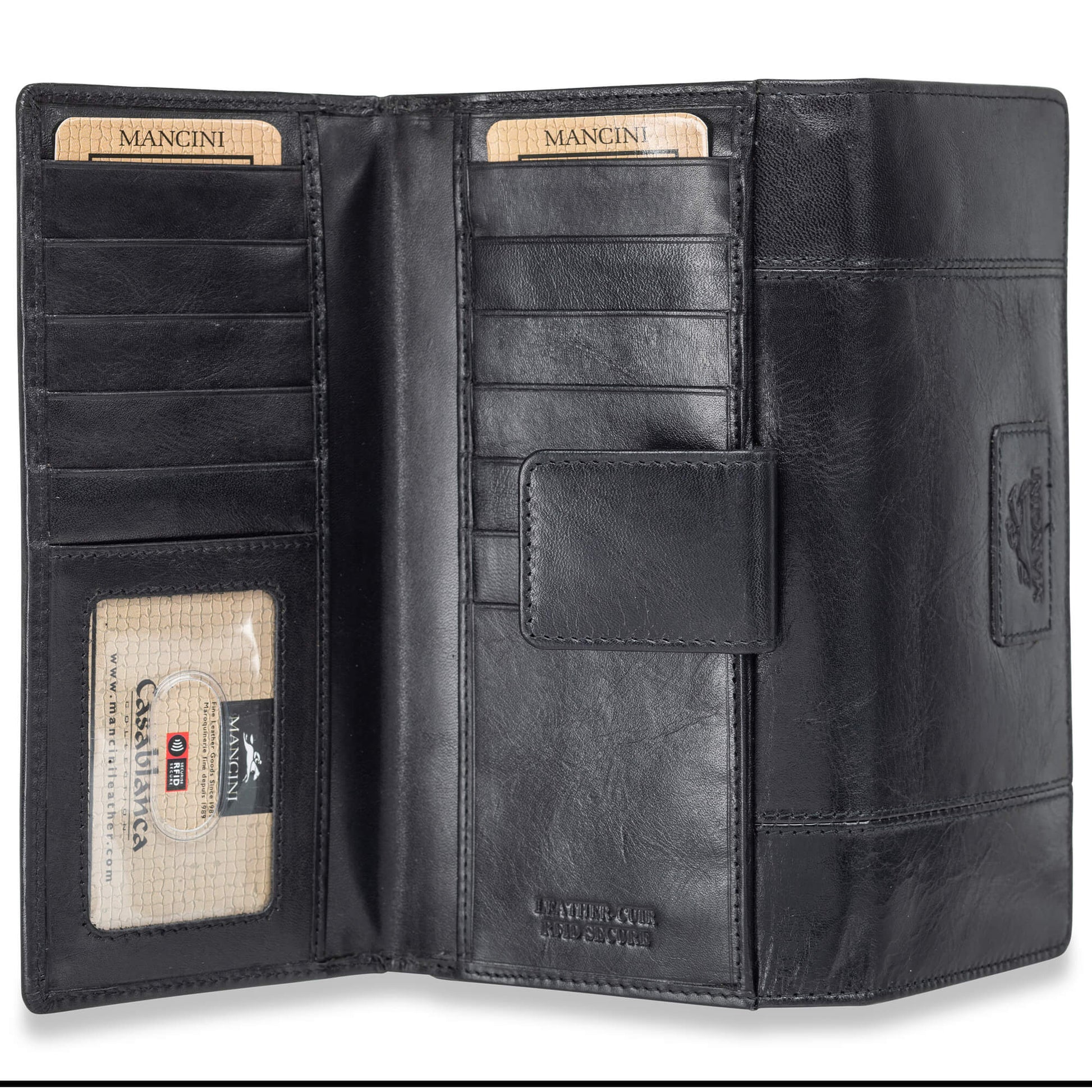 Mancini Wallets Mancini CASABLANCA Ladies' RFID Secure Medium Clutch Wallet