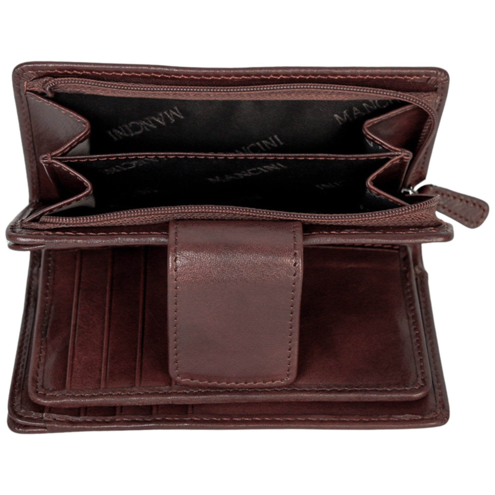 Mancini Wallets Mancini Pelle D’oro RFID Secure Medium Clutch Wallet