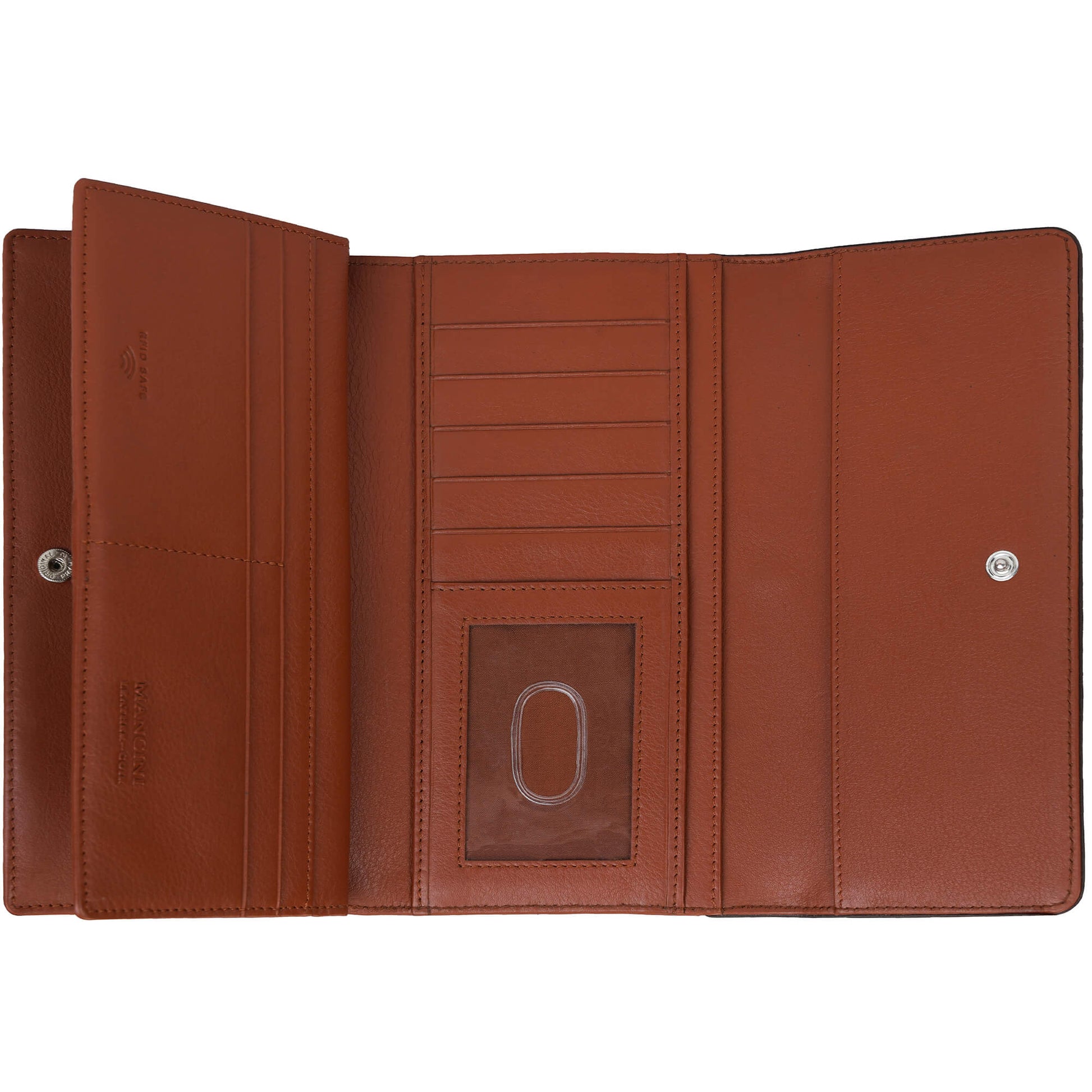 Mancini Wallets Mancini Sonoma Women’s Quad fold Wallet with Enhanced RFID Protection