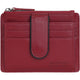 Mancini Wallets Red Mancini Sonoma Women’s Card Case with Enhanced RFID Protection