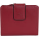 Mancini Wallets Red Mancini Sonoma Women’s Medium Clutch Wallet with Enhanced RFID Protection