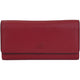 Mancini Wallets Red Mancini Sonoma Women’s Quad fold Wallet with Enhanced RFID Protection