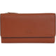 Mancini Wallets Tan Mancini Sonoma Women’s Medium Clutch Wallet with Enhanced RFID Protection