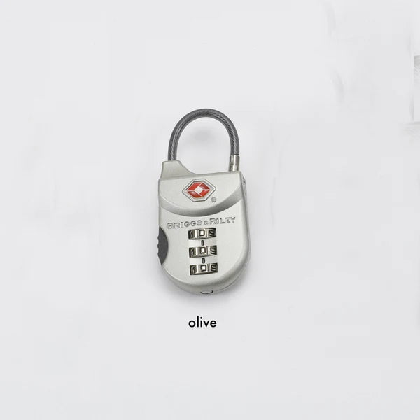 Briggs & Riley TSA Cable Luggage Lock (Metal) - Olive