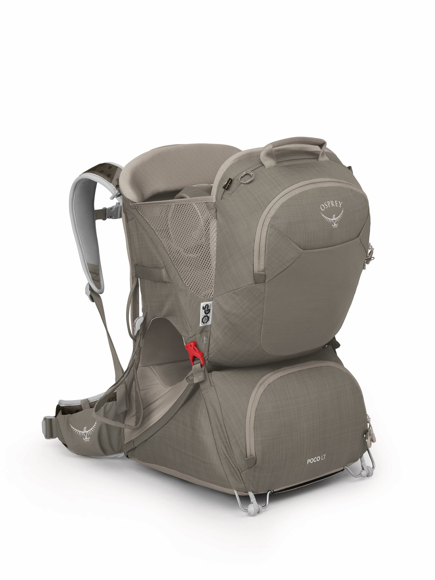 Osprey Backpacks Tan Concrete Osprey Poco LT Child Carrier