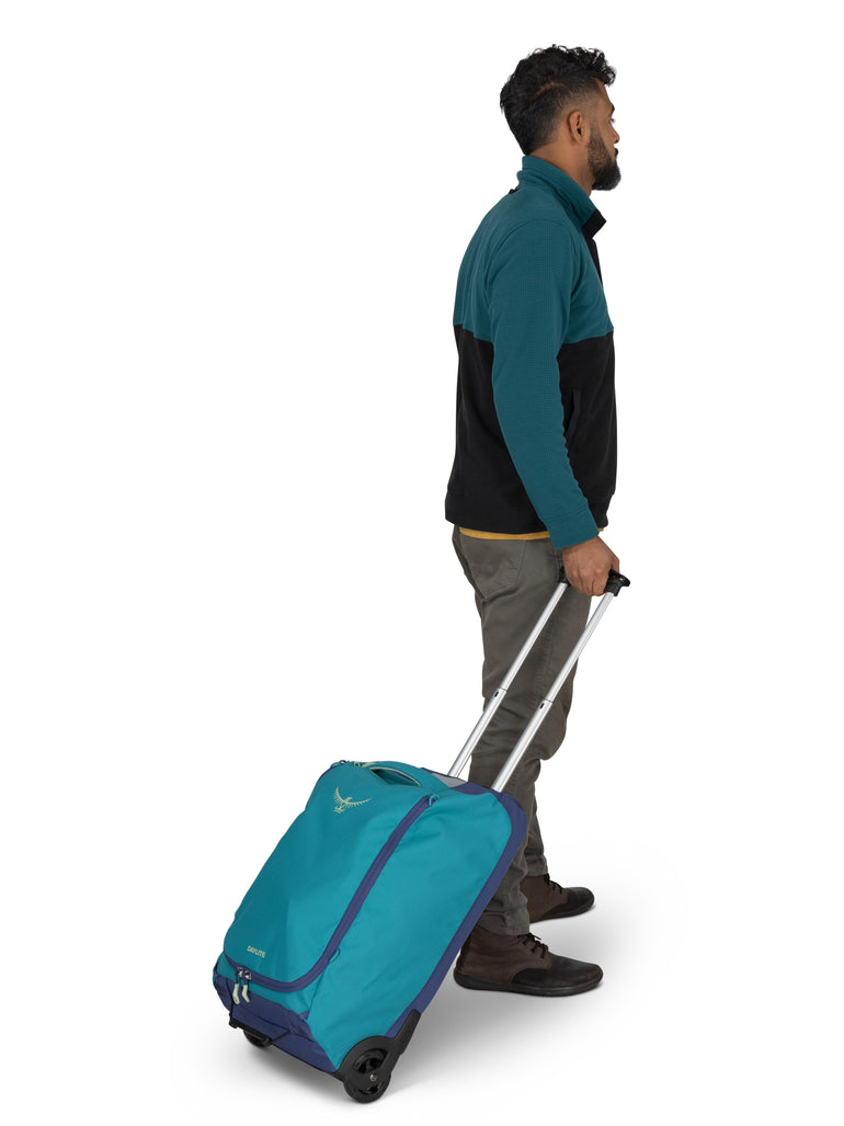 Osprey Wheeled Duffle Blue Spikemoss/Alkaline Osprey Daylite Carry-On Wheeled Duffel 40 - Blue Spikemoss/Alkaline