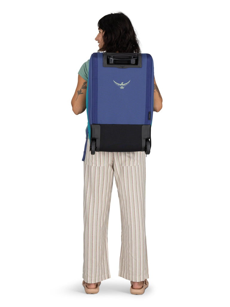 Osprey Wheeled Duffle Blue Spikemoss/Alkaline Osprey Daylite Carry-On Wheeled Duffel 40 - Blue Spikemoss/Alkaline