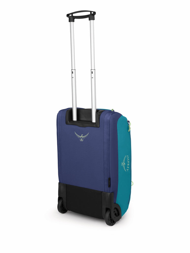 Osprey Wheeled Duffle Blue Spikemoss/Alkaline Osprey Daylite Carry-On Wheeled Duffel 40 - Blue Spikemoss/Alkaline